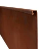 HORTUS Bedafgrænsning & Minihegn|bedkant corten med bukket kant 24 x 100 cm