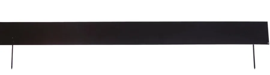 HORTUS Bedafgrænsning & Minihegn|bedkant sort med jordspyd 20 x 110 cm