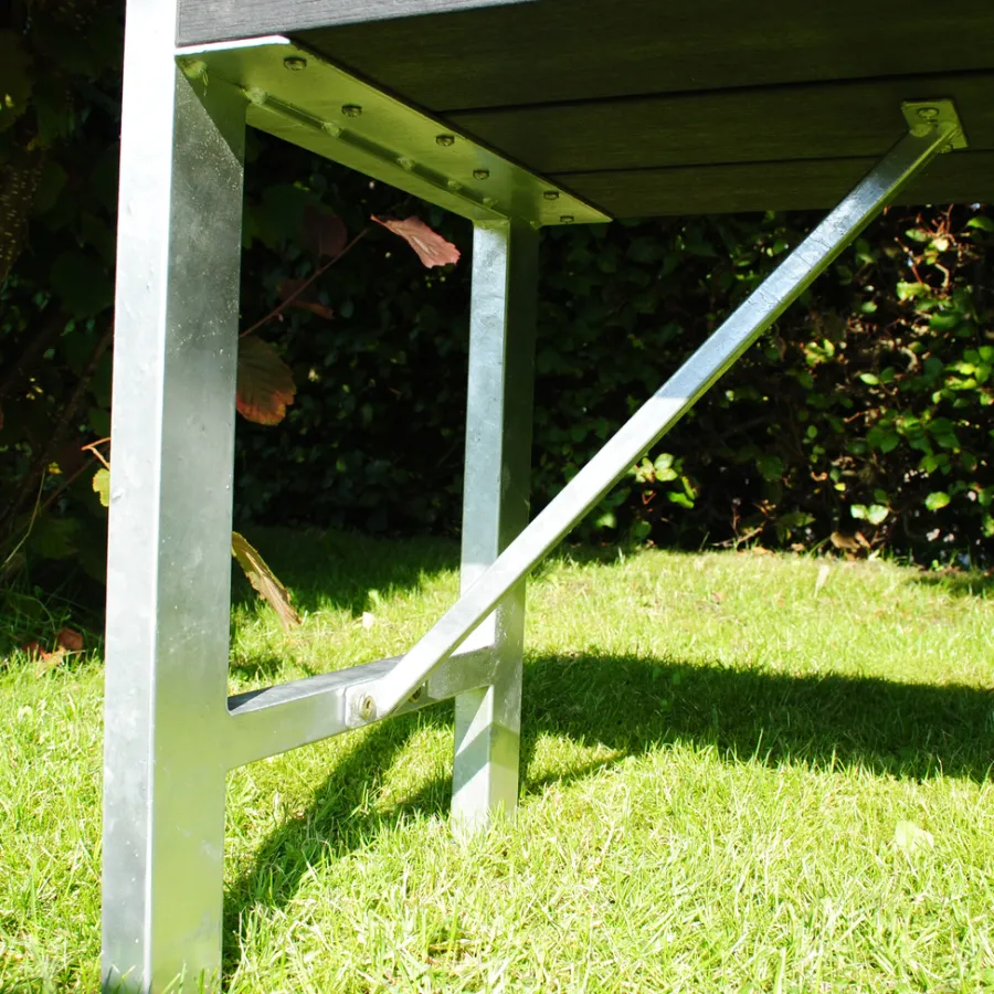HORTUS Havebænke|bænk H-model nonwood 180 cm antracitgrå