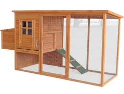 HORTUS Bure|hønsehus brunbejdset 198 x 75,5 x 103 cm