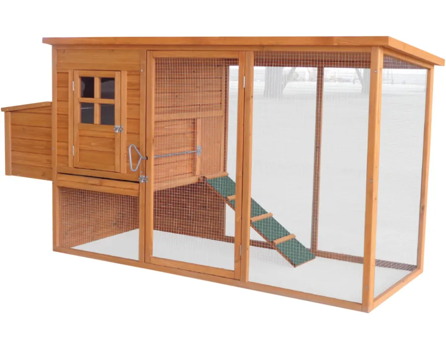HORTUS Bure|hønsehus brunbejdset 198 x 75,5 x 103 cm