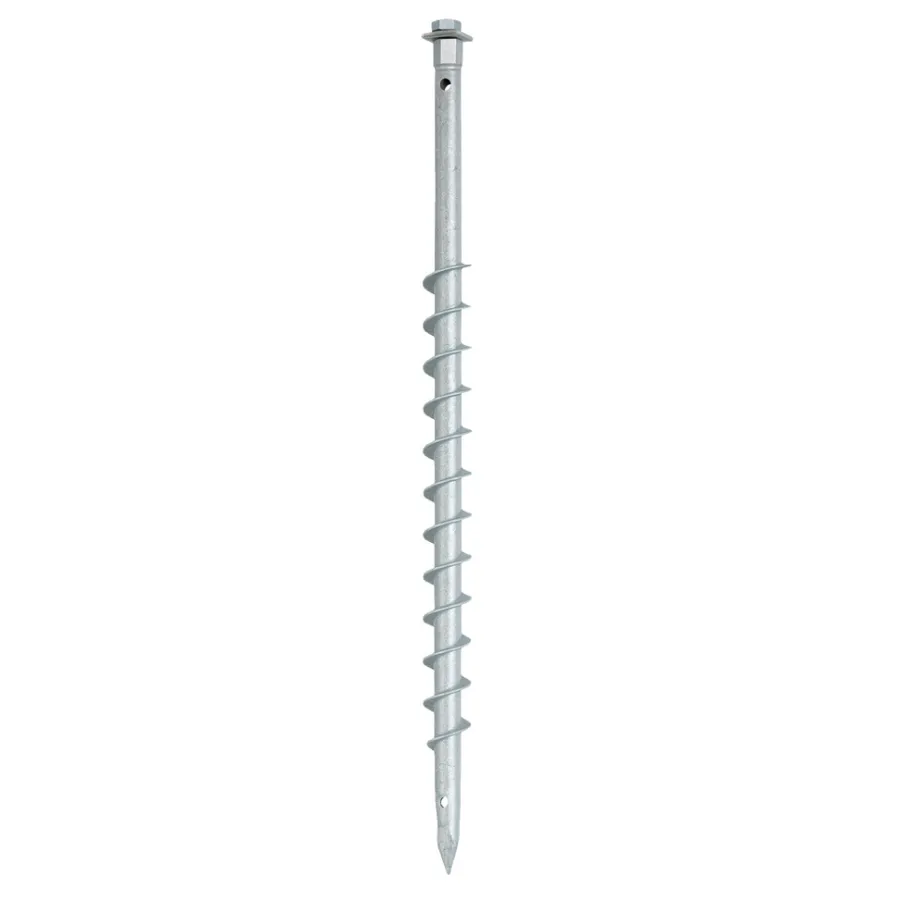 HORTUS Skruer|jordskrue galvaniseret stål Ø25 x 750 mm