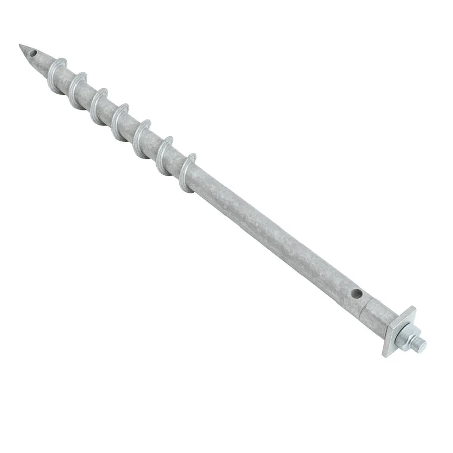 HORTUS Skruer|jordskrue galvaniseret stål Ø25 x 750 mm