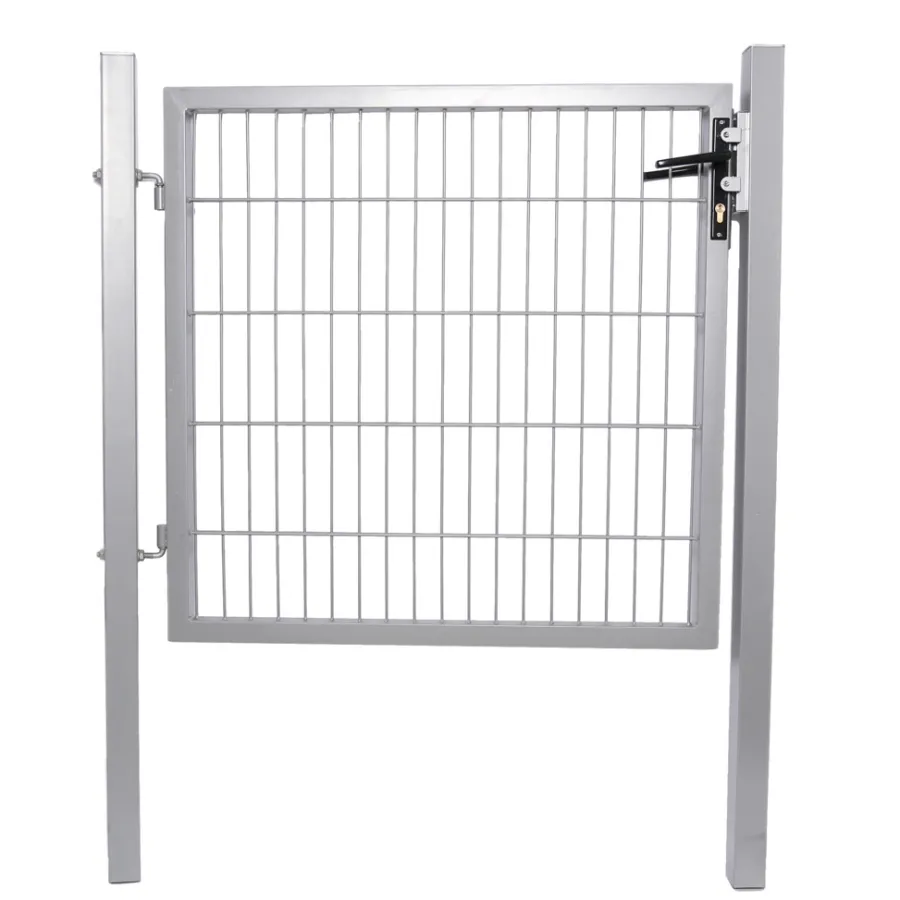HORTUS Panelhegn|Havelåger|låge t/panelhegn galv. 100 x 100 cm - webshop sølv