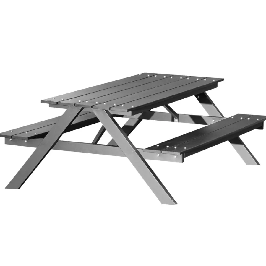 HORTUS Bord/Bænkesæt|model A bord-/bænkesæt til børn nonwood/aluminium sort