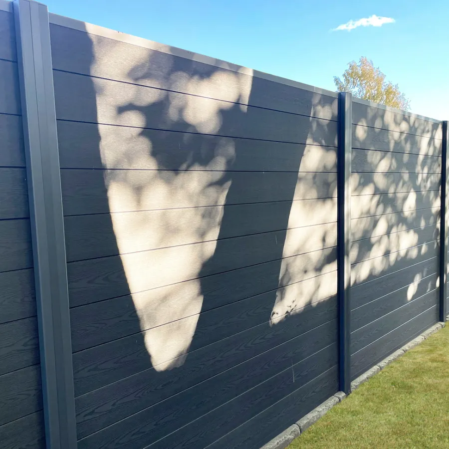 HORTUS Komposithegn|Premium Firen komposithegn startsæt 126 x 190 cm Antracitgrå