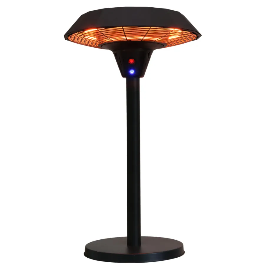 HORTUS Terrassevarmere|UFO terrassevarmer til bord 2000 W sort