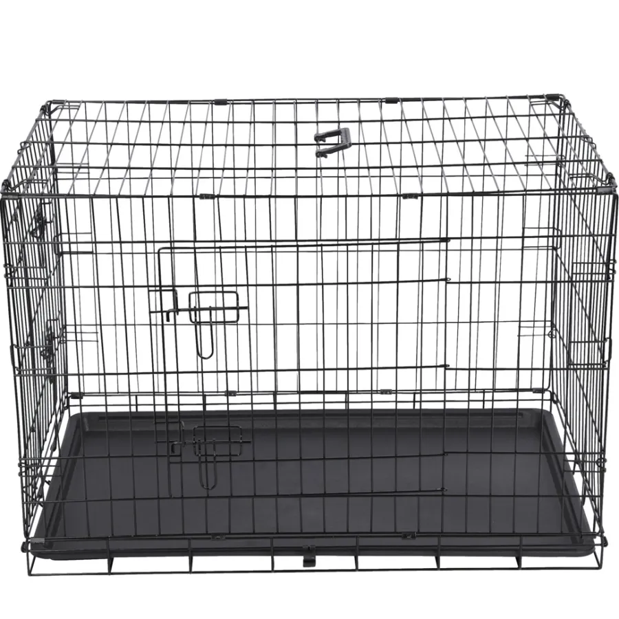 PetZone Hunde- Og Katteartikler|Hundebur foldbar 93 x 58 x 64 cm