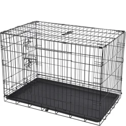 PetZone Hunde- Og Katteartikler|Hundebur foldbar 93 x 58 x 64 cm