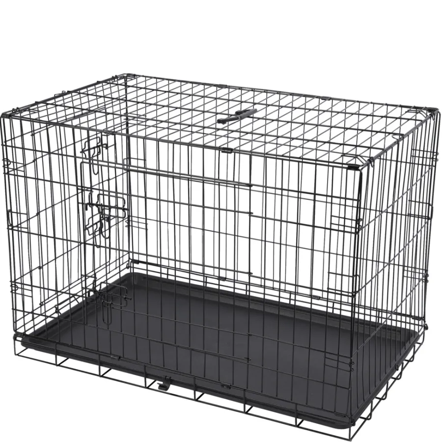 PetZone Hunde- Og Katteartikler|Hundebur foldbar 93 x 58 x 64 cm