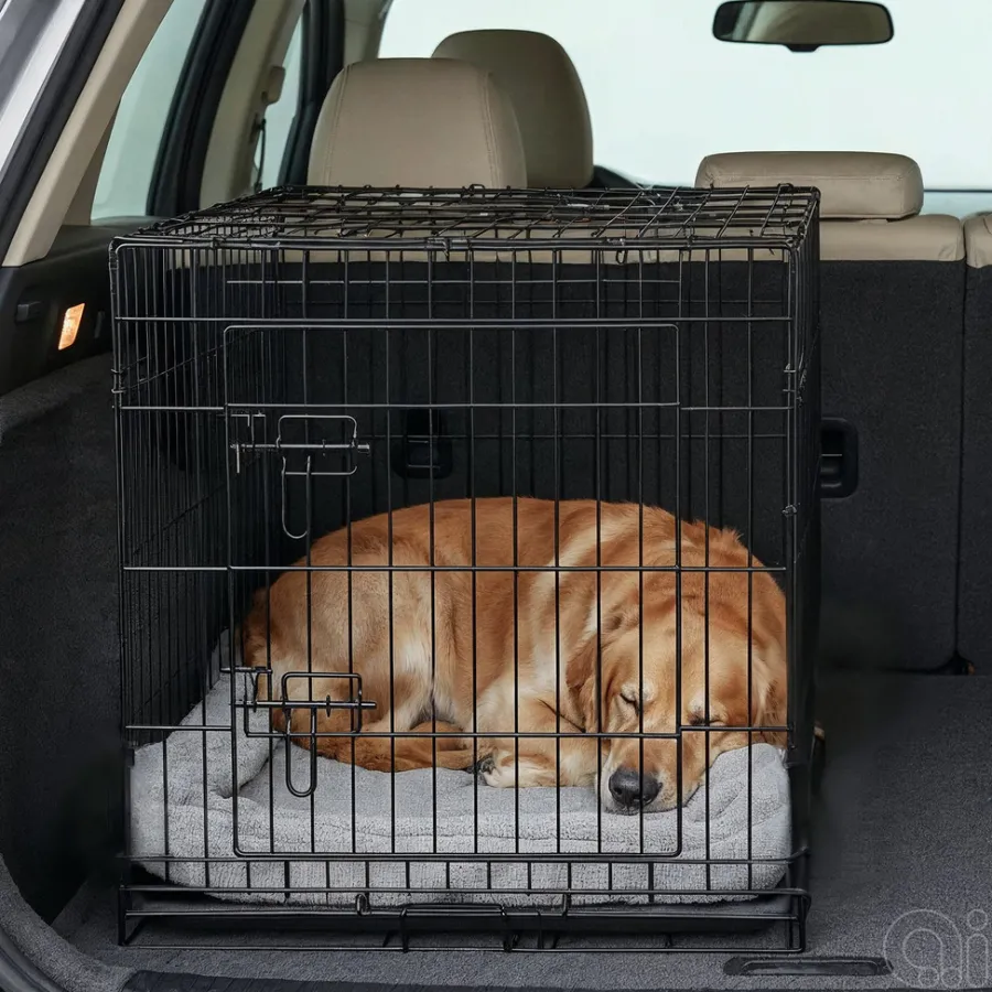 PetZone Hunde- Og Katteartikler|Hundebur foldbar 93 x 58 x 64 cm