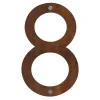 Husnumre & -Bogstaver|Husnummer 8 stål rustlook 25 cm