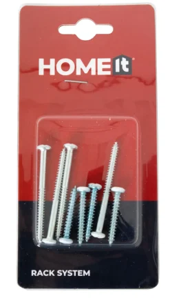 HOME it Vægskinner & Hyldeknægte|Hyldemonteringssæt t/Rack system hvid