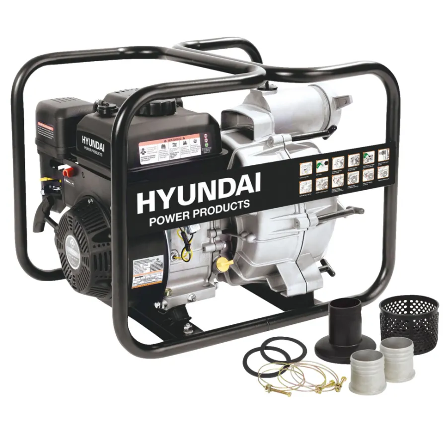 Hyundai Pumper & Tryksprøjter|vandpumpe benzin 7 hk 45.000 liter/time