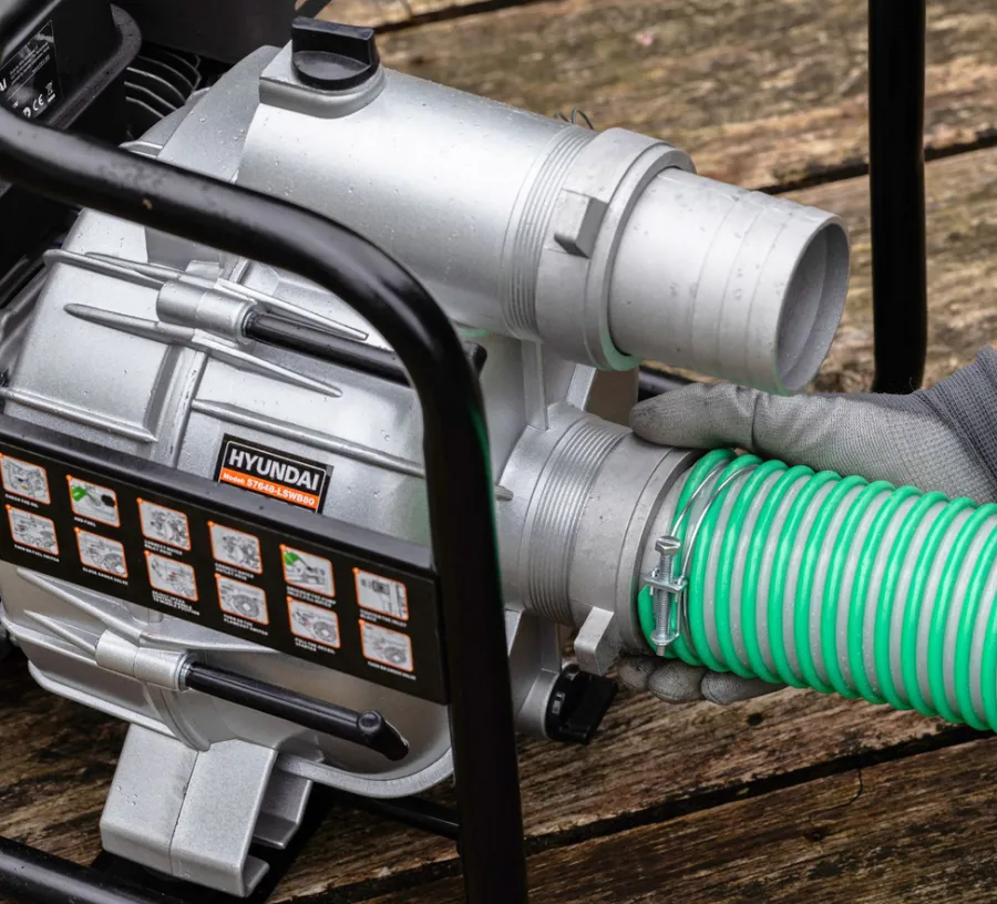 Hyundai Pumper & Tryksprøjter|vandpumpe benzin 7 hk 45.000 liter/time