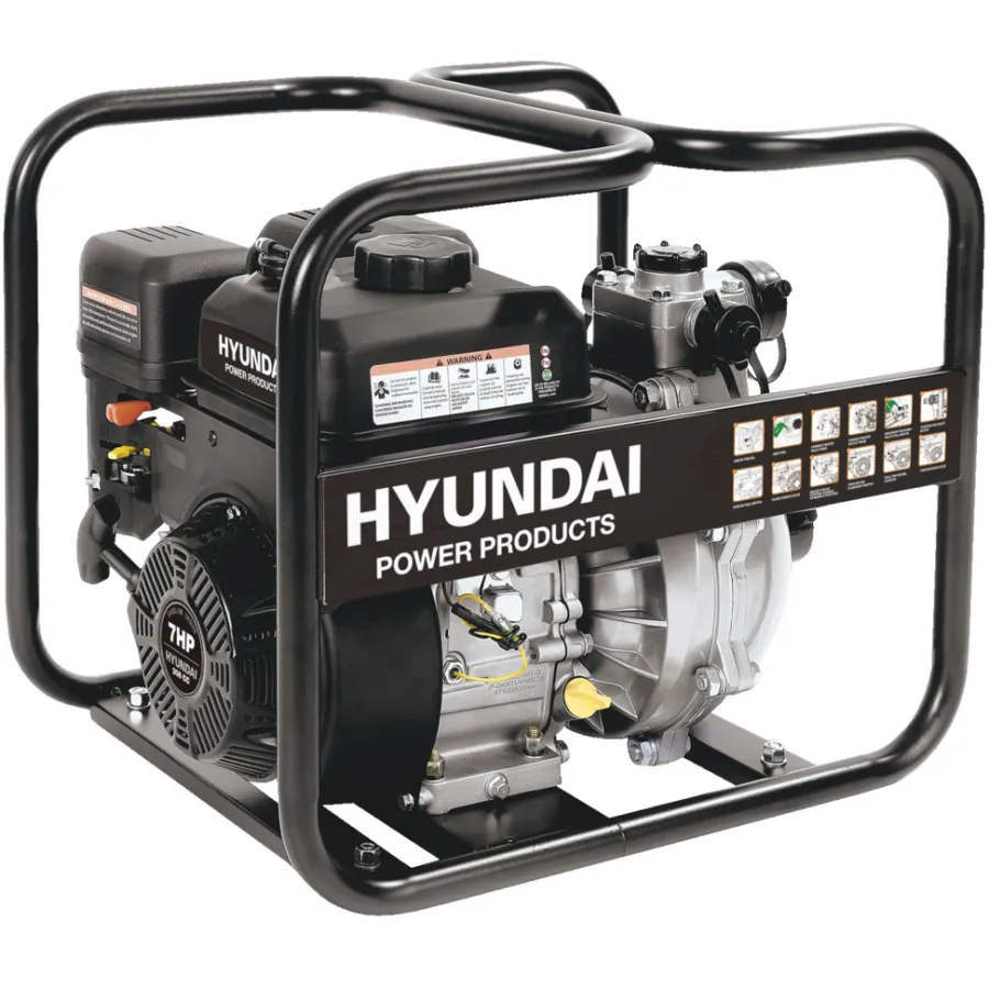 Hyundai Pumper & Tryksprøjter|vandpumpe benzin 7 hk 30.000 liter/time