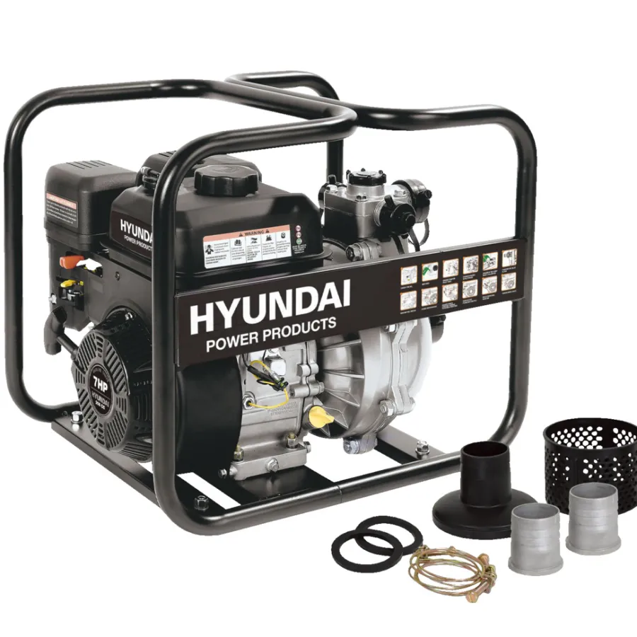 Hyundai Pumper & Tryksprøjter|vandpumpe benzin 7 hk 30.000 liter/time