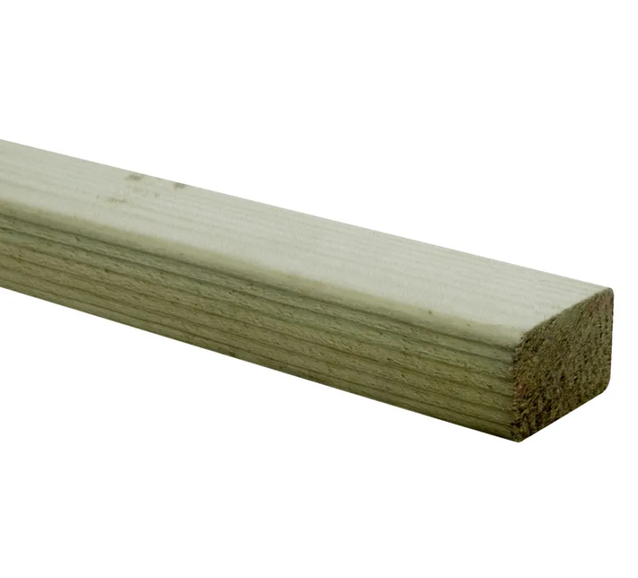 Imprægneret Træ|Imprægneret høvlet panel fyr 28 x 45 x 3600 mm