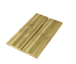 Imprægneret Træ|Terrassebrædder|Imp. terrassebrædder fyr 24 x 138 mm x 4 meter
