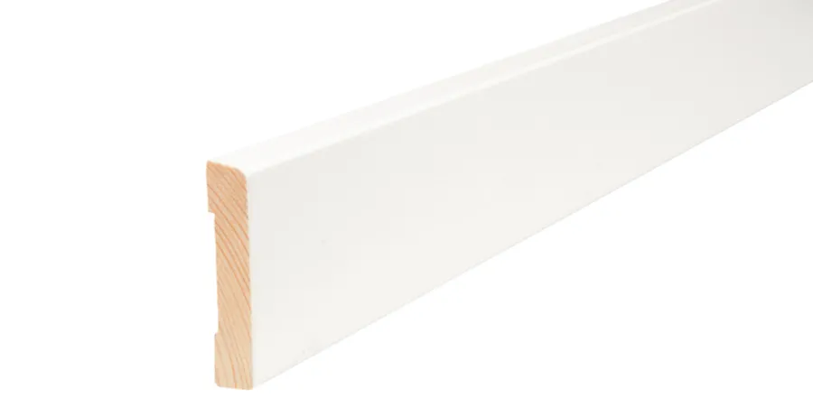 Hornbaek Lister|Indfatning glat hvid - 14 x 65 x 2200 mm