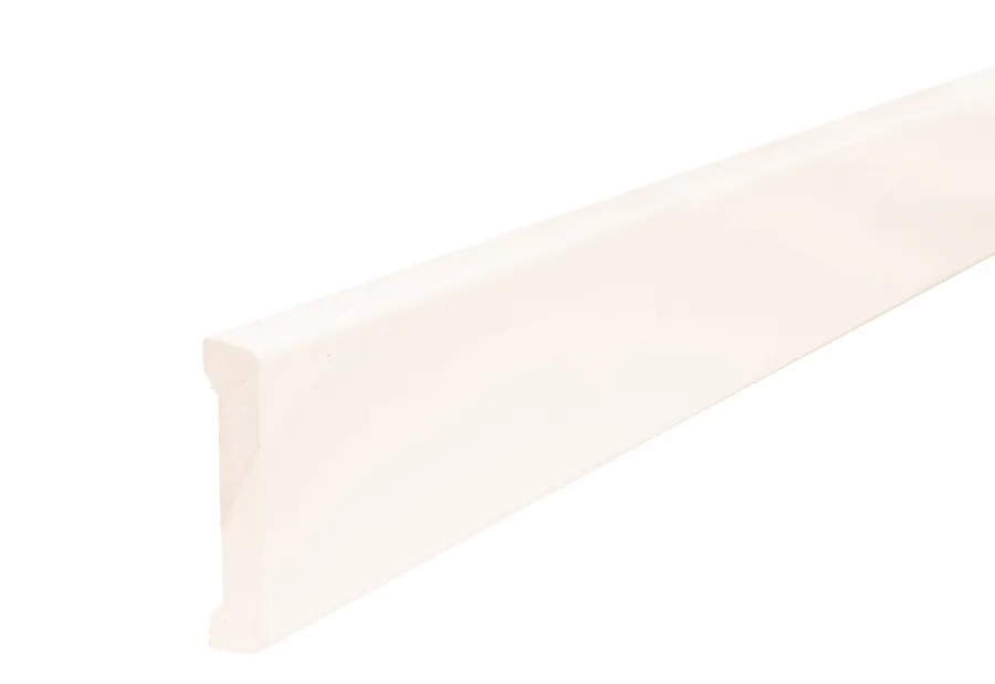 Hornbaek Lister|Indfatning glat plast hvid - 14 x 65 x 2200 mm