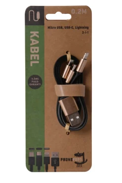 PhoneFood Kabler & Adaptere|3-i-1 opladerkabel
