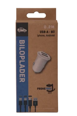 PhoneFood Kabler & Adaptere|3-i-1 oplader til bil