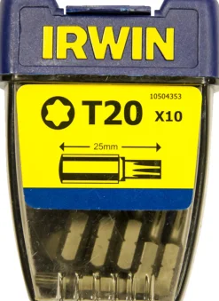 Irwin Bor & Bits|bits torx T20 - 10 stk.