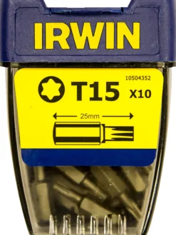 Irwin Bor & Bits|bits torx T15 - 10 stk.