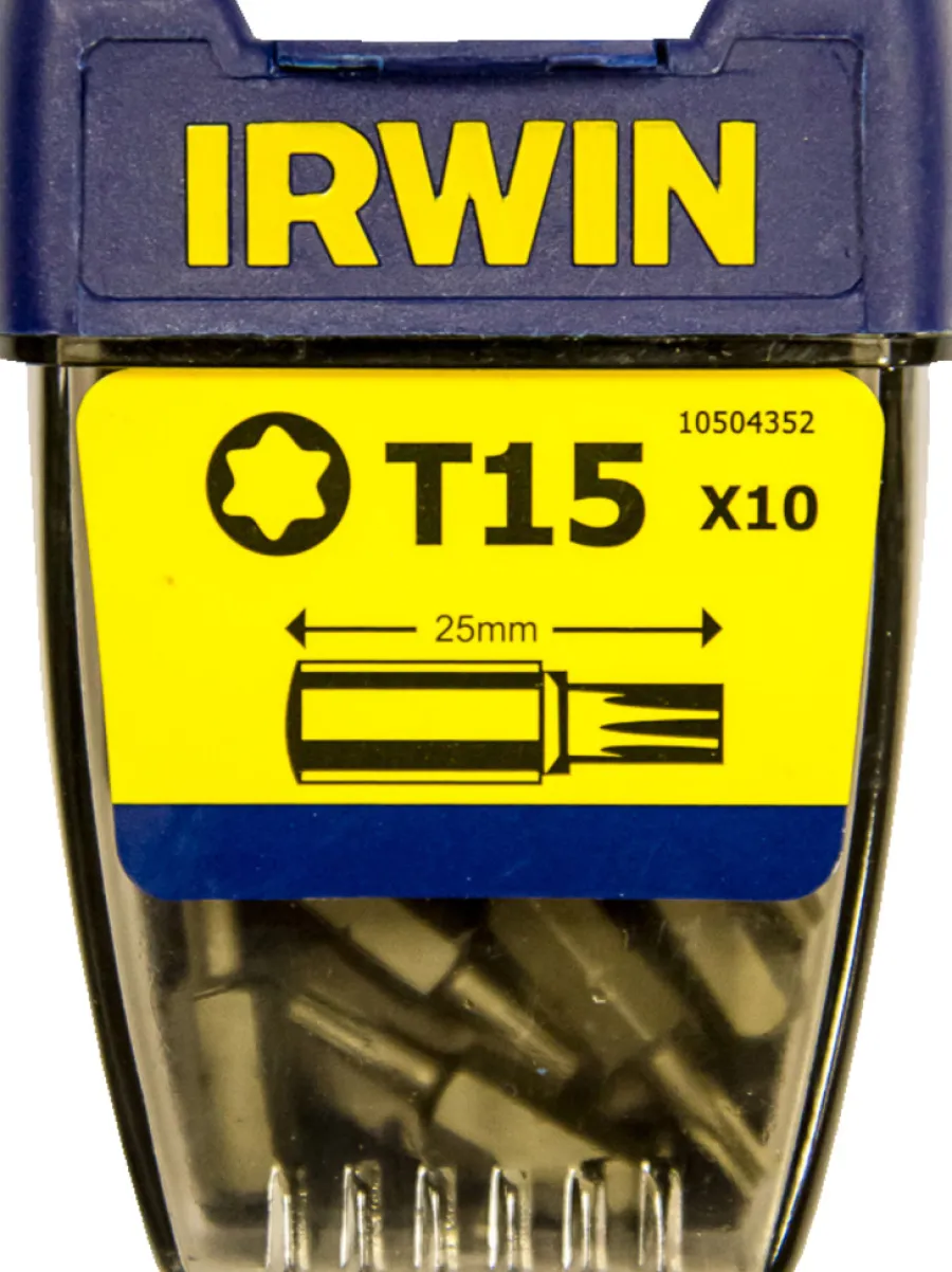 Irwin Bor & Bits|bits torx T15 - 10 stk.