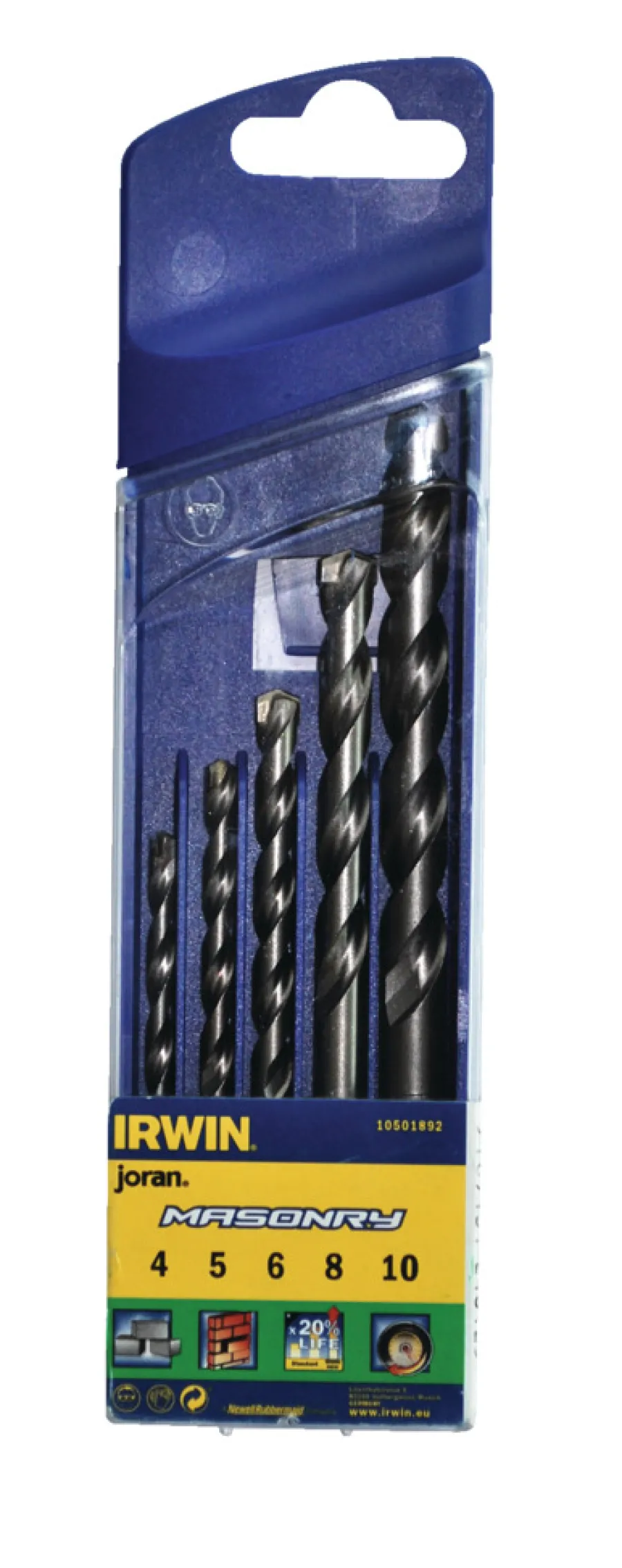 Irwin Bor & Bits|Masonry borsæt med 5 dele