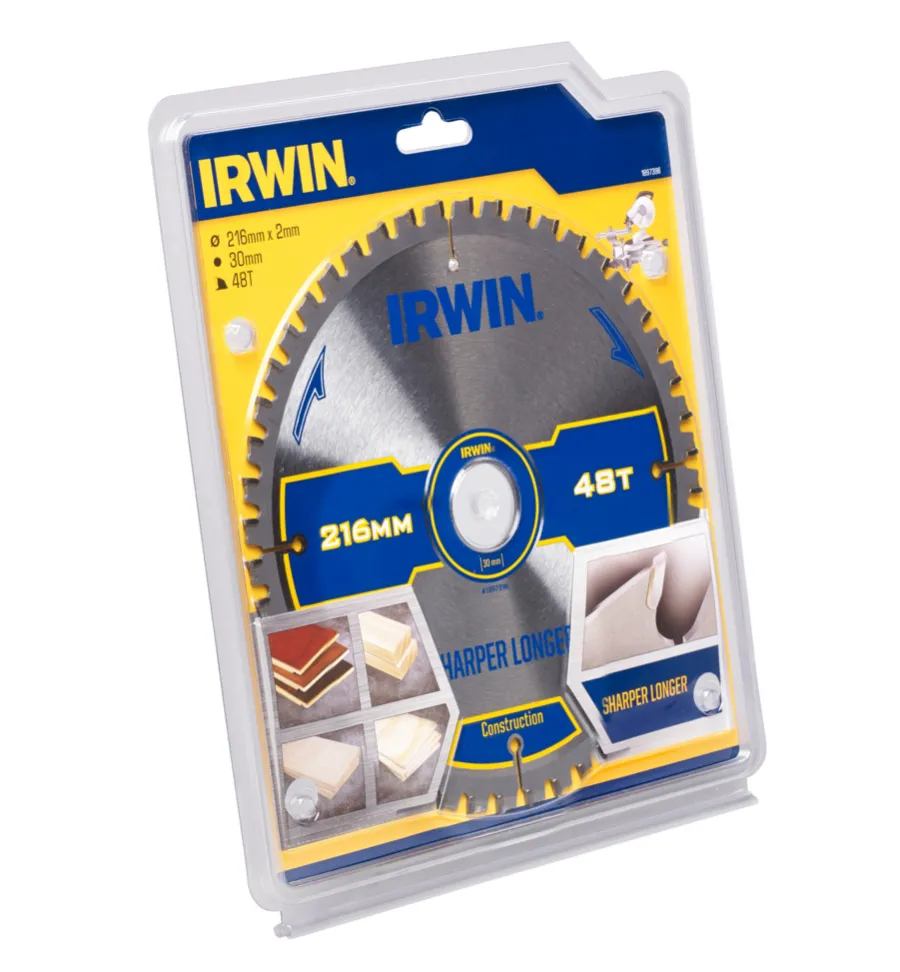 Irwin Savblade & -Klinger|rundsavsklinge Ø216 x 30 mm - 48T