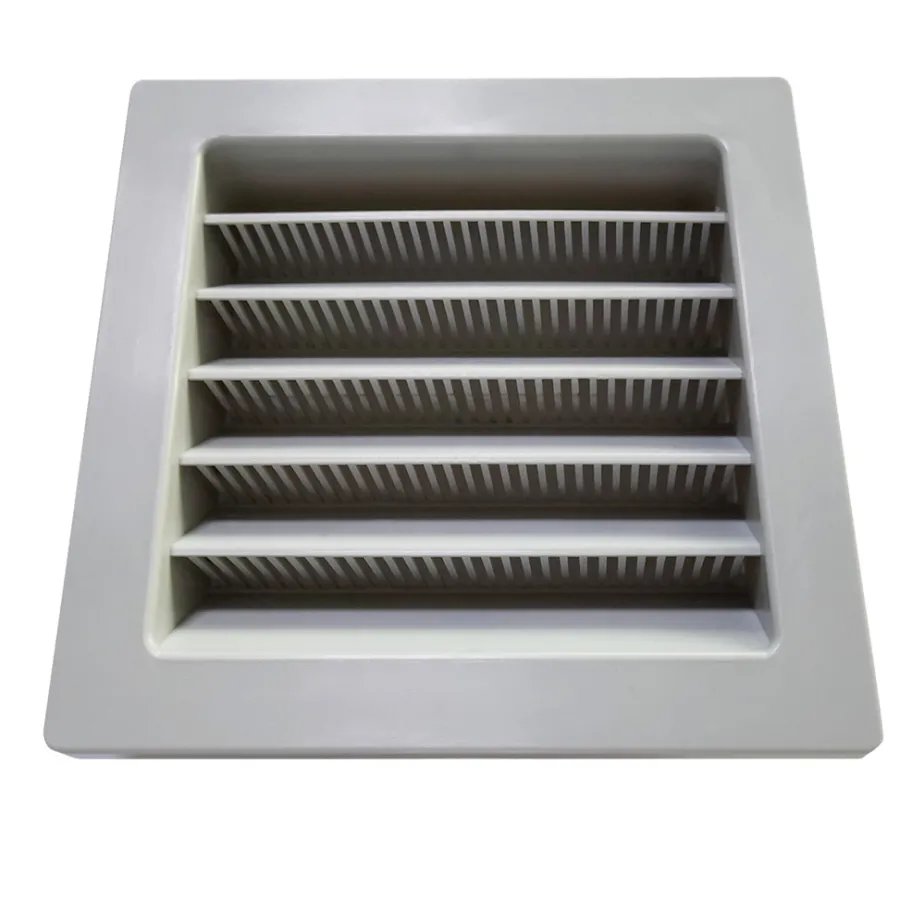 Ventilation|Jalousirist 15 x 15 cm grå