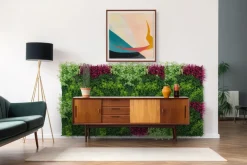 Jangal Grønne Vægpaneler|Akustikpaneler & Tilbehør|Modular Wall plantepanel 52 x 52 cm - Pink Mix