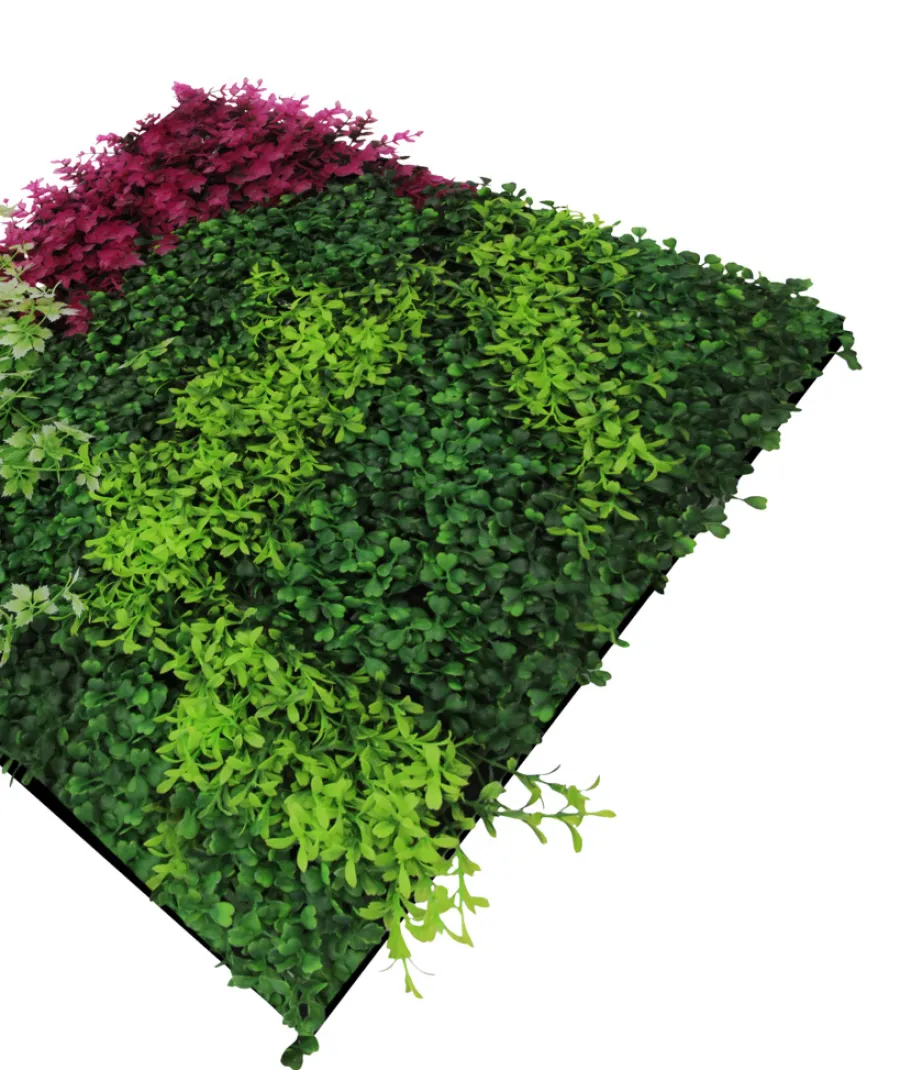 Jangal Grønne Vægpaneler|Akustikpaneler & Tilbehør|Modular Wall plantepanel 52 x 52 cm - Pink Mix
