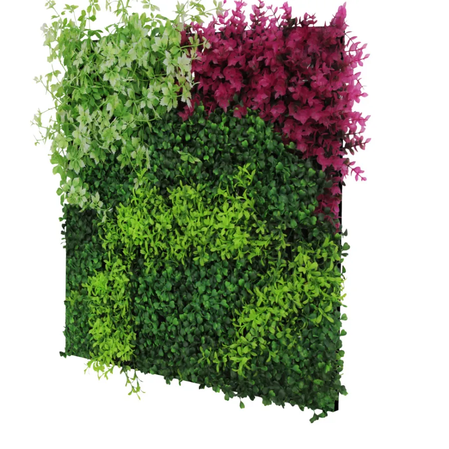 Jangal Grønne Vægpaneler|Akustikpaneler & Tilbehør|Modular Wall plantepanel 52 x 52 cm - Pink Mix