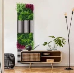 Jangal Grønne Vægpaneler|Akustikpaneler & Tilbehør|Modular Wall plantepanel 52 x 52 cm - Pink Mix