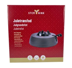 Stemning® Juledekoration|Juletræsfod i plastik til juletræ på maks. 3 meter
