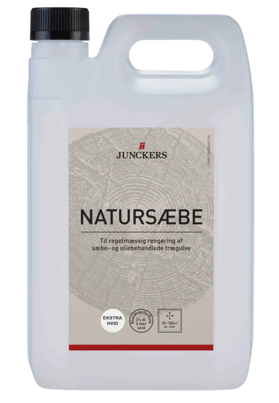Junckers Træ-, Flise- & Murrens|Natursæbe Ekstra Hvid 2,5 liter