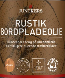 Junckers Træ- & Metalmaling|Rustik Bordpladeolie 0,75 liter Valnød