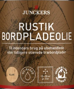 Junckers Træ- & Metalmaling|Rustik Bordpladeolie 0,75 liter Klar