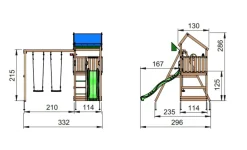 Jungle Gym Jungle Gym Legetårne|Home legetårn m/gyngemodul
