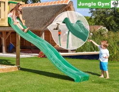Jungle Gym Legetøj|Jungle Gym Legetårne|rutsjebane 265 cm mørkegrøn