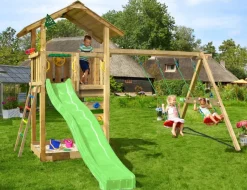 Jungle Gym Jungle Gym Legetårne|Sierra 2.1 legetårn med rutsjebane & gyngestativ Natur
