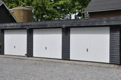 Garageporte & Tilbehør|Jyde stålvippeport 248 x 209 cm hvid