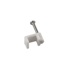 Elworks Elophæng & -Fastgørelse|Kabelclips flad 4 x 6 mm 100 stk. -