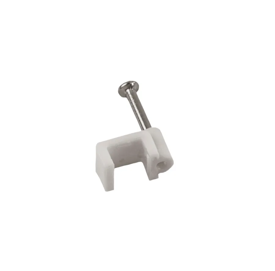 Elworks Elophæng & -Fastgørelse|Kabelclips flad 4 x 6 mm 100 stk. -