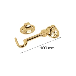 HOME it Låsebeslag|Kahytskrog 100 mm messingfinish