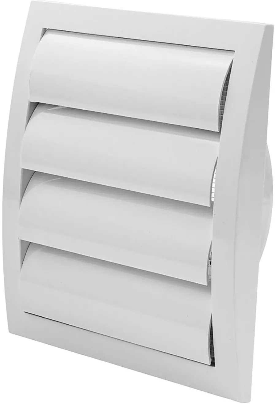Ventilation|Kanalrist Ø125 mm med modtryk 19 x 19 cm