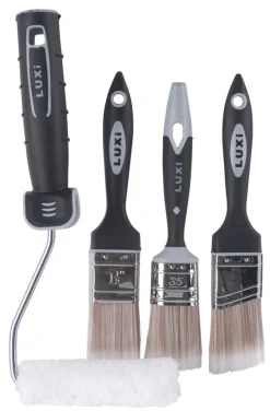 LUXI® Rulle- & Penselsæt|Kantrullesæt 4 dele -